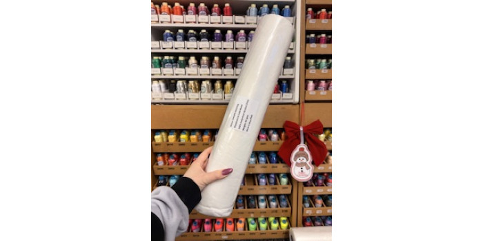 25m Water Soluble Fabric Stabiliser 50cm Wide