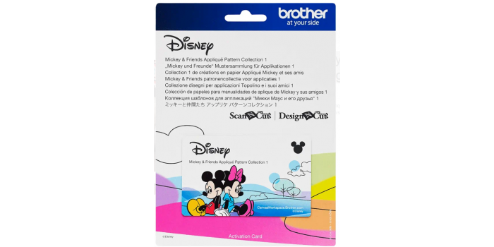 Brother ScanNCut Disney Mickey & Friends Appliqué Design Collection CADSNP03