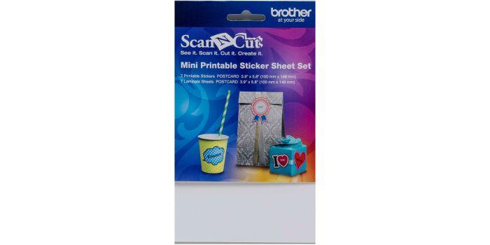 Brother ScanNCut Mini Printable Sticker Sheet Set CAPSSMINI1