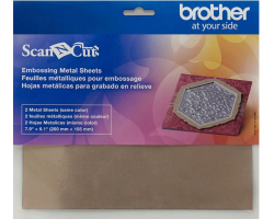 Brother ScanNCut Embossing Brass Metal Sheets CAEBSBMS1