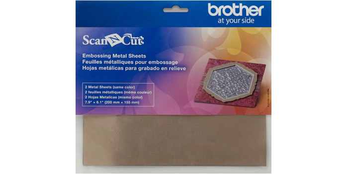Brother ScanNCut Embossing Brass Metal Sheets CAEBSBMS1