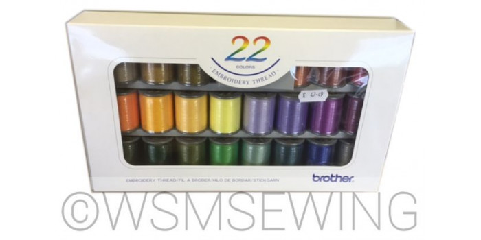 Brother 22 Satin Embroidery Thread Set
