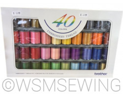 Brother 40 Satin Embroidery Thread Set