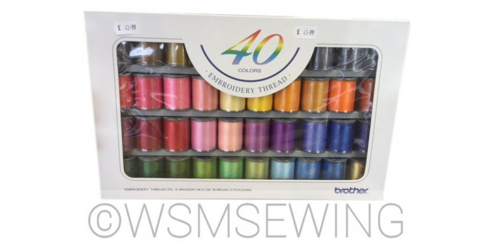 Brother 40 Satin Embroidery Thread Set
