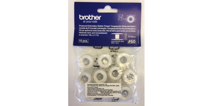 Brother Prewound Embroidery Bobbin Thread (For Combination Machines)