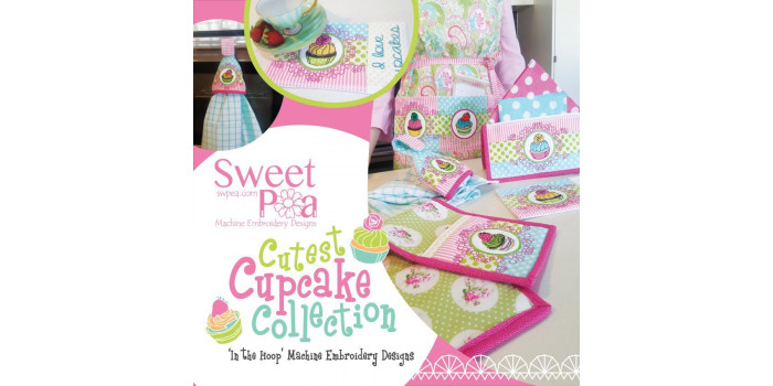 Sweet Pea Embroidery Designs CD - Cutest Cupcake Collection