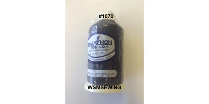 (#1070) Blue Black Standard Embroidery Thread