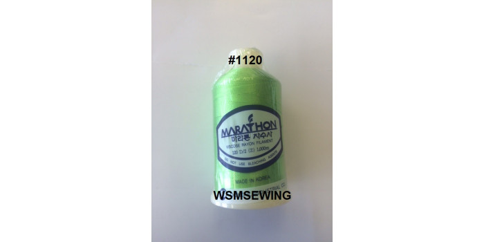 (#1120) Lime Green Standard Embroidery Thread