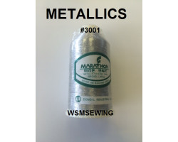 (#3001) Silver Metallic Embroidery Thread