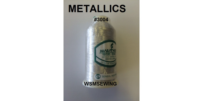 (#3004) Light Silver Metallic Embroidery Thread