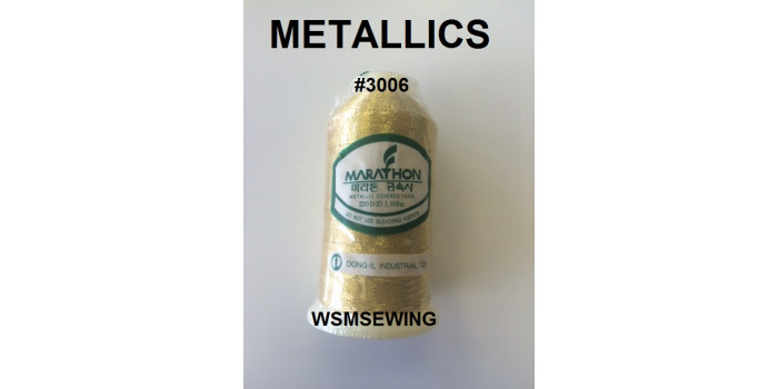 (#3006) Gold Metallic Embroidery Thread