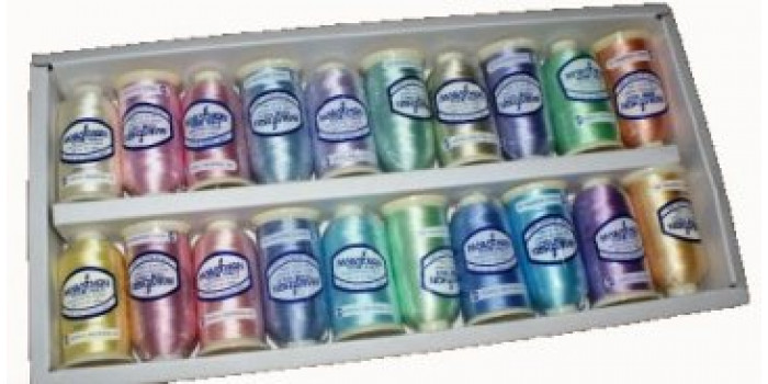 Pack of 20 Pastel Embroidery Threads