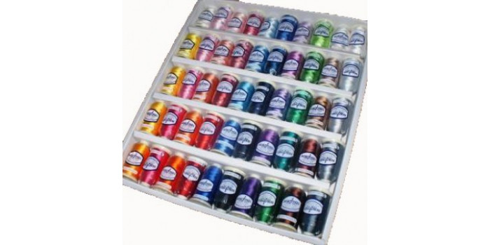 Pack of 50 Popular Embroidery Threads