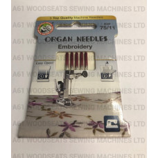 Organ 75/11 Embroidery Needles