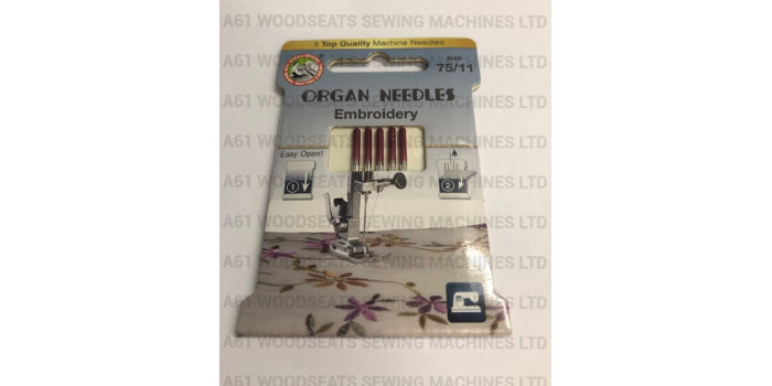 Organ 75/11 Embroidery Needles
